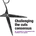 Challenging the Cuts Consensus