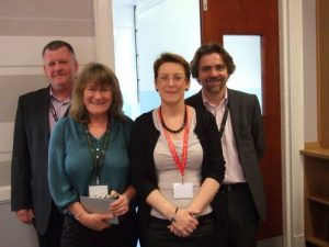 Kate with the SOC 2014, Martin Doran,  Mary Alexander and Dave Moxham, STUC