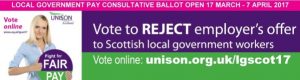 Online consultation on Pay Offer - Vote to REJECT
