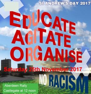 Please come along to the St Andrew's Day Rally on 25th November