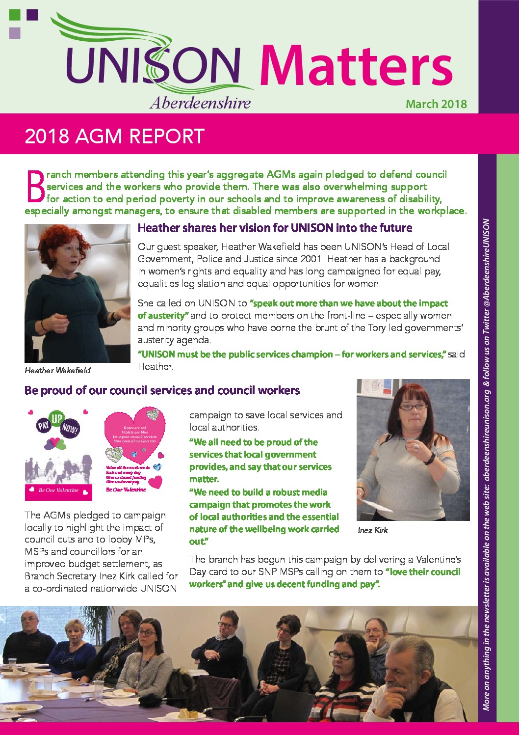 UNISON Matters March 2018 WEB Aberdeenshire UNISON