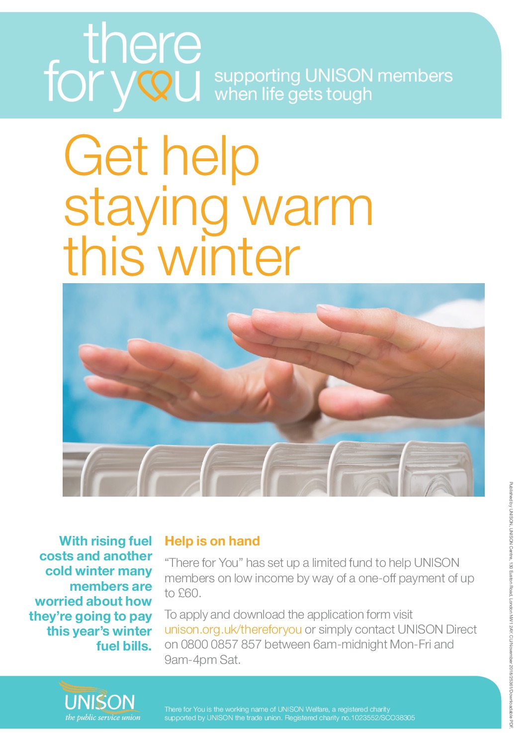 Winter fuel grant programme apply now Aberdeenshire UNISON
