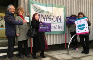 UNISON calls on the Aberdeenshire council to love their staff and defend services on Valentine’s day