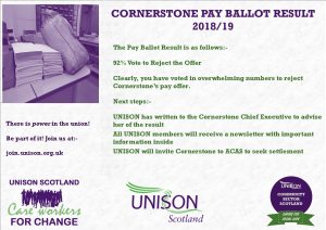 Cornerstone update - UNISON to meet members as management move to impose rejected pay offer