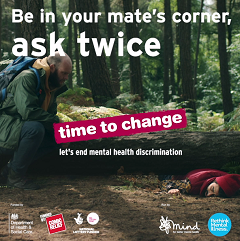 World Mental Health Day on 10 October urges everyone to "Ask Twice"