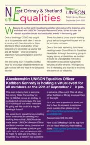 North East, Orkney and Shetland Equalities Newsletter - First issue
