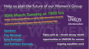 Calling all women members - please join us at our branch Women's event on 30th March