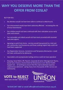 UNISON to ballot council members calling for rejection of derisory pay offer