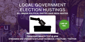 Join the Local Government pre-election hustings event on 31st March