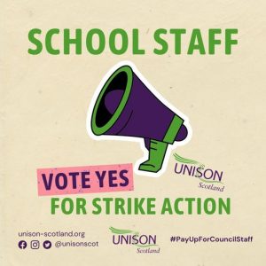 School staff members look out for your purple ballot and please vote