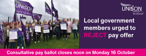 Strikes solid as UNISON ballots on new offer and recommends reject