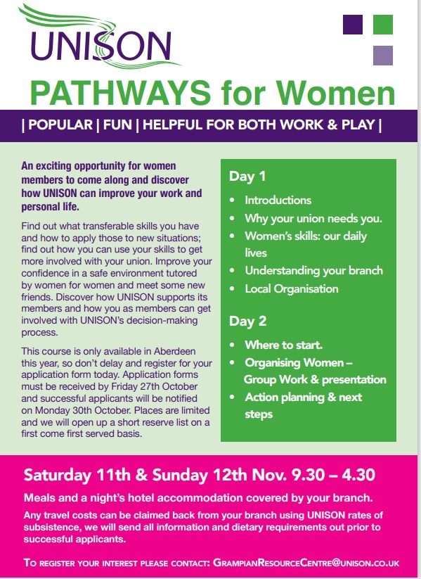 Come along to our Pathways course for women