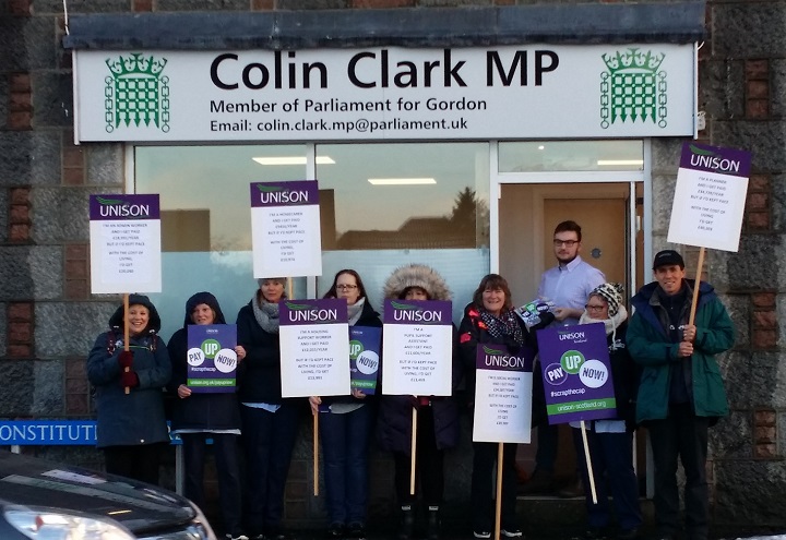 Unison Members UNISON members call on local MPs to vote for a decent pay rise for ...